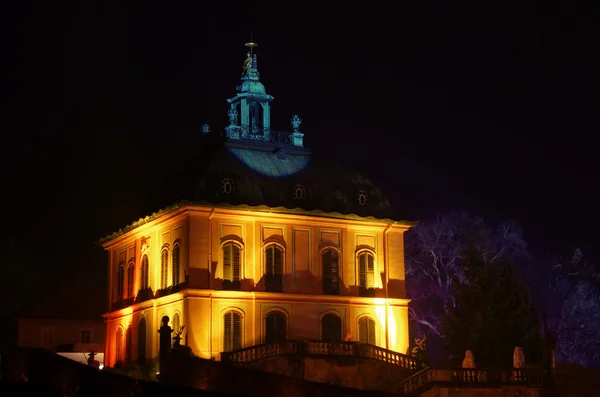 Moritzburg Pequeño Castillo de Faisán noche 01 — Foto de Stock