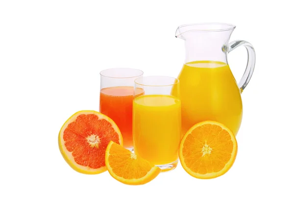 Orangen- und Grapefruitsaft 01 — Stockfoto