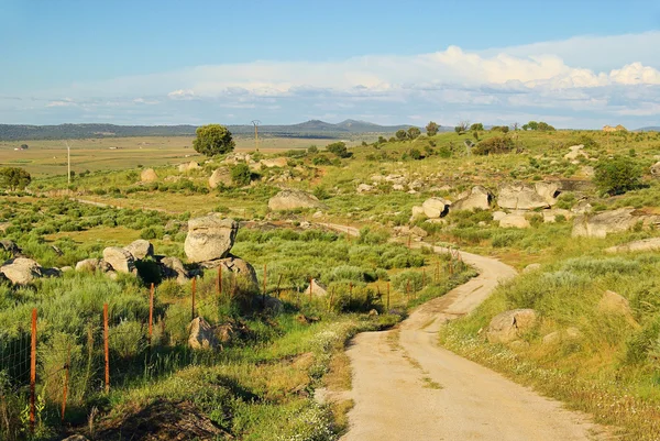 Valência de Alcantara granito paisagem rochosa 52 — Fotografia de Stock
