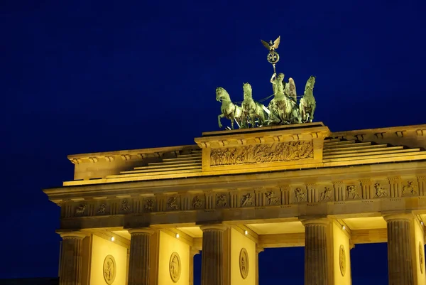 Berlin Brandenburg Gate night 05 — Stock Photo, Image