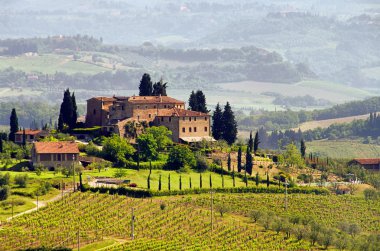 San Quirico d'Orcia, Tuscany, Italy clipart