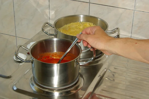 Gotowanie spaghetti 15 — Zdjęcie stockowe