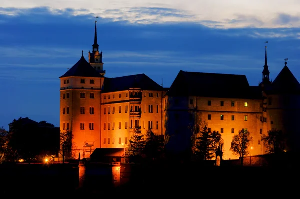 Torgau castelo noite 01 — Fotografia de Stock