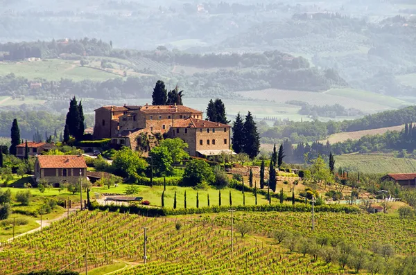 San Quirico d'Orcia, Toscane, Italië — Stockfoto