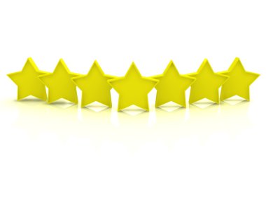 Yellow stars clipart