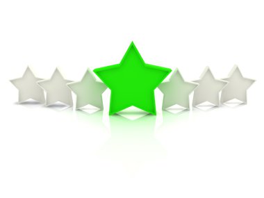 Stars. Concept of unique. clipart