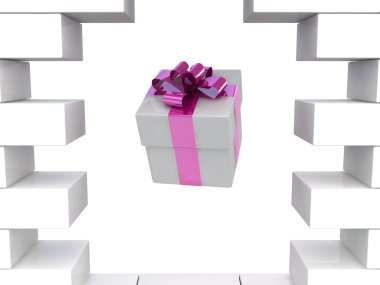 hediye ve tuğla duvar