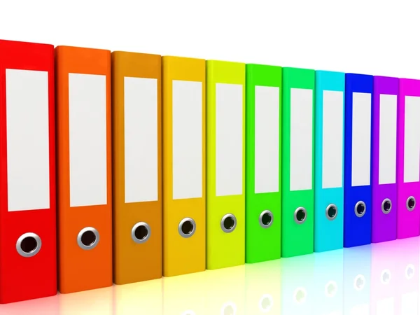 Color folders. — Stock Photo, Image