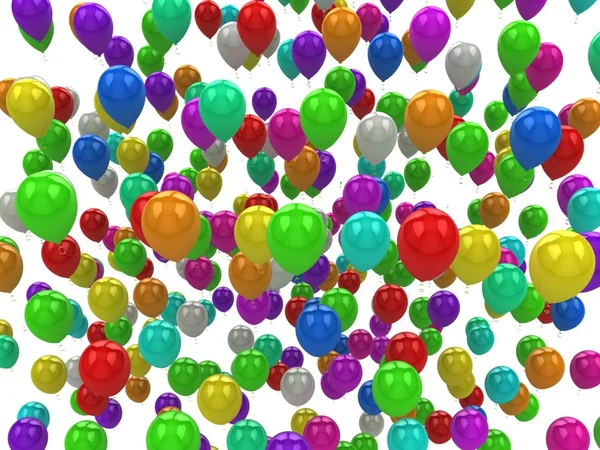 Mar de balões a cores — Fotografia de Stock