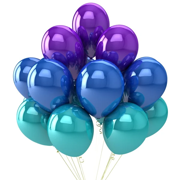 Party-Luftballons bunt. — Stockfoto