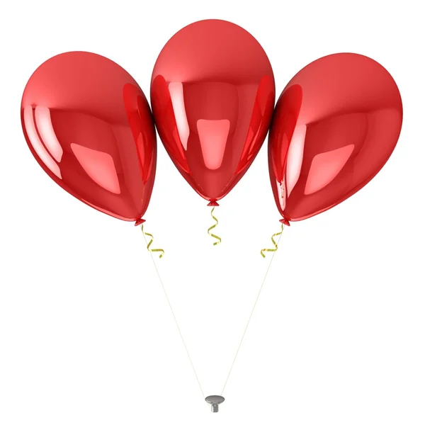 3 balloons — Stock Photo, Image