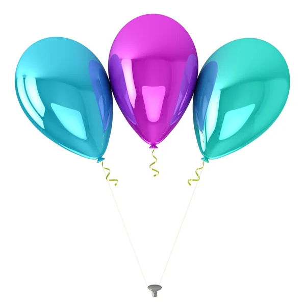 3 balões — Fotografia de Stock