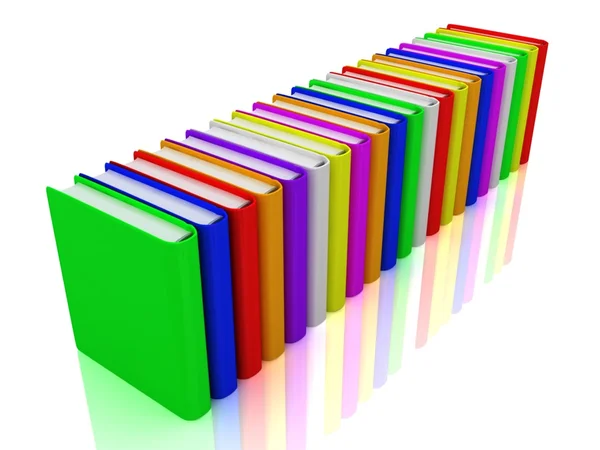 Kolorowe książki — Zdjęcie stockowe
