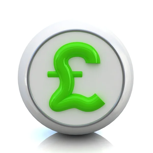 stock image 3d button for business with pound sign