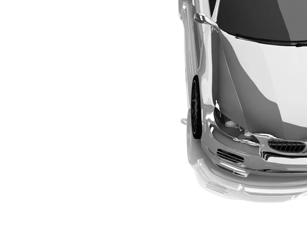 스포츠 자동차 흰색 절연 — 스톡 사진