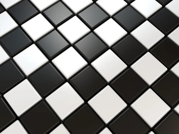 Černé a bílé šachové pozadí — Stock fotografie