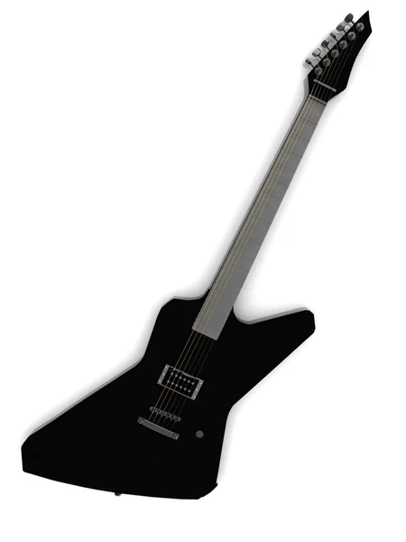 Fekete gitár — Stock Fotó