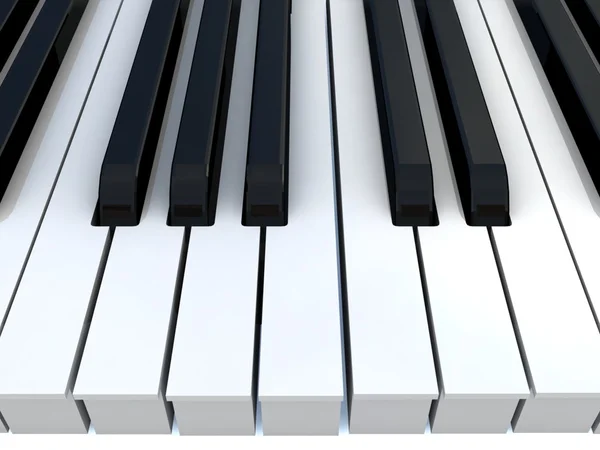 Zongora billentyűk. — Stock Fotó
