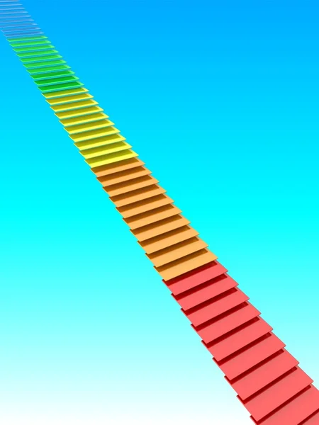 Stairs going to the sky. Way to success — Stock Photo, Image