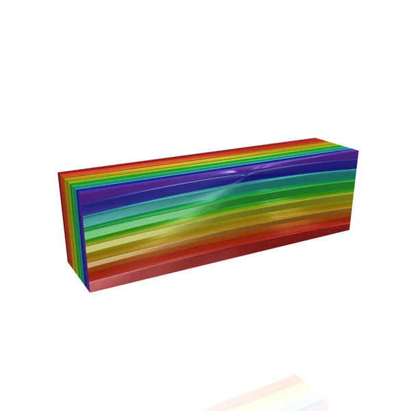 Sinal mínimo do conjunto de arco-íris — Fotografia de Stock