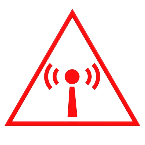 Icono de torre de antena de comunicación roja —  Fotos de Stock