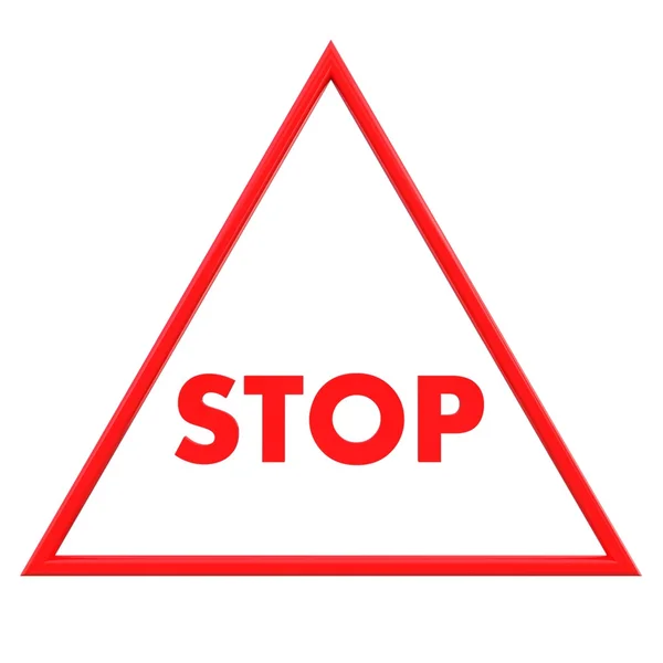 Röd stoppskylt — Stockfoto