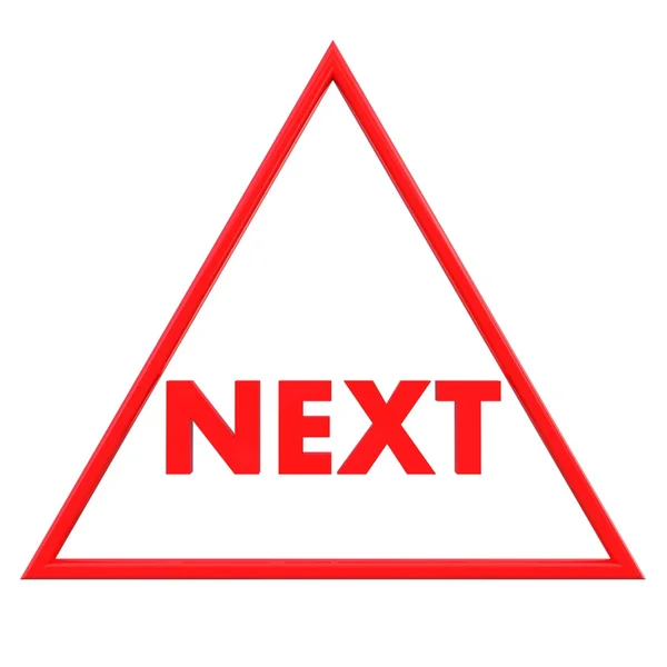 Red next icon — Stock Photo, Image