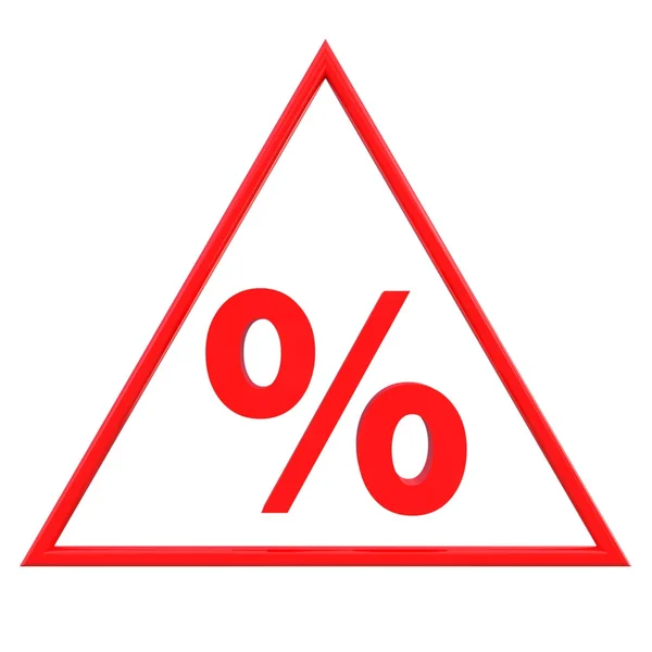 Znak procenta — Stock fotografie