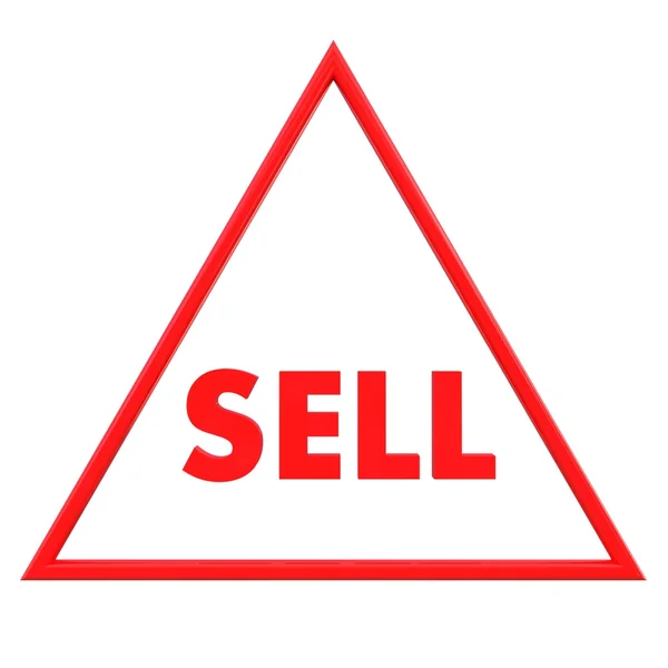 Red sell icon — Stock Photo, Image