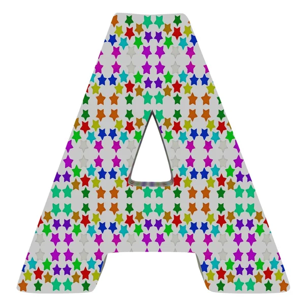 Brief een van sterren alfabet. — Stockfoto