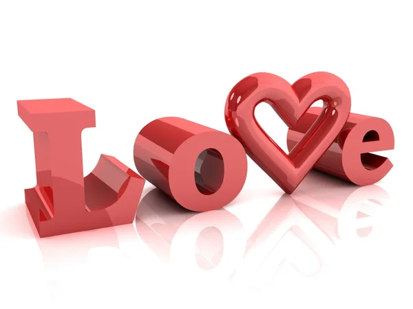 Love text — Stock Photo, Image