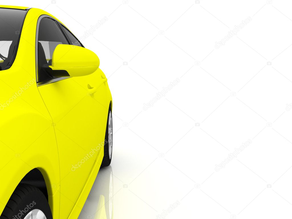 Sport car isolated on white