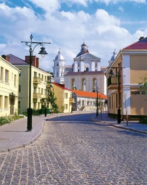 Town street in Lutsk, Ukraine — Stock Photo, Image