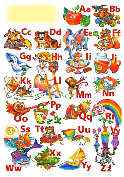 Алфавит для детей — стоковое фото