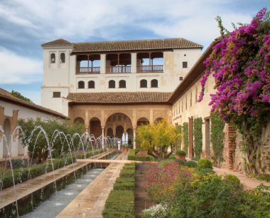 Patio de la Acequia of the Generalife clipart