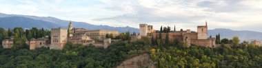 Panorama of the Alhambra clipart
