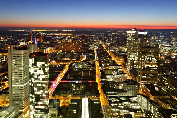 stock image Glowing Streets of Frankfurt