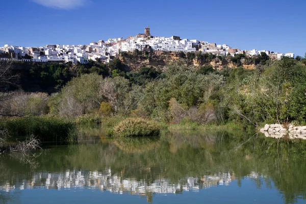 stock image Panorama of Arcos de la Frontera