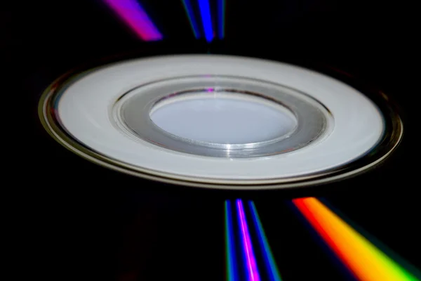 stock image Light beams on a compact disc