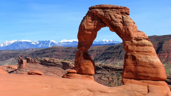 Arco delicado, Parque Nacional dos Arcos, Utah — Fotografia de Stock
