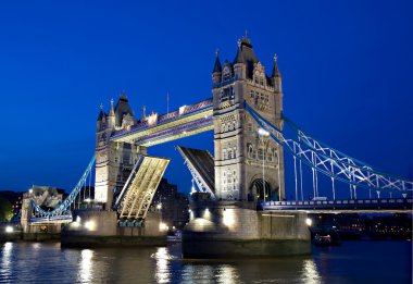 The Tower Bridge during the Blue Hour clipart