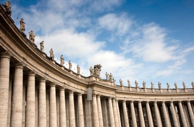 Colonnade at Saint Peter's Square, Rome clipart