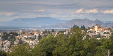 Granada 'nın şehir manzarası