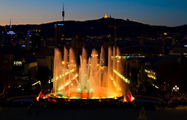 Montjuic Magic fountain, Barcelona