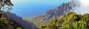 Na Pali Coast Panorama clipart