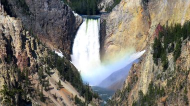 alt falls, yellowstone Milli Parkı, ABD