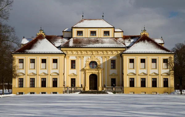 Château baroque Lustheim en hiver — Photo