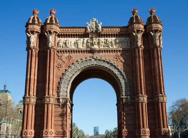 Arc de Triomf，西班牙巴塞罗那 — 图库照片