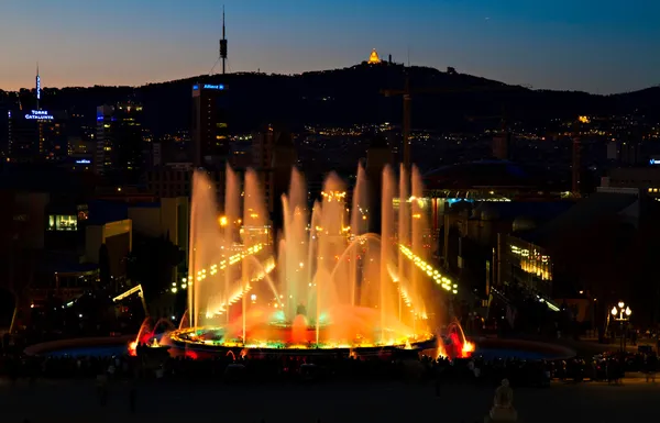 stock image Montjuic Magic fountain, Barcelona