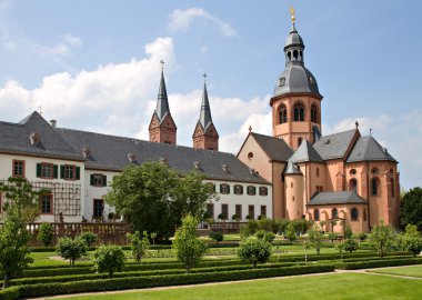 Garden of Abbey Seligenstadt clipart
